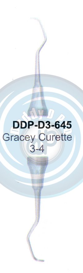 DENTEL CURETTES GRACEY CURETTES 3/4 HOLLOW HANDLE 10MM