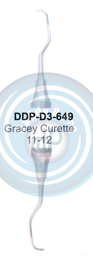 DENTEL CURETTES GRACEY CURETTES 11/12 HOLLOW HANDLE 10MM