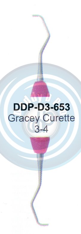 DENTEL CURETTES GRACEY CURETTES 3/4  (SILICON HANDLE)