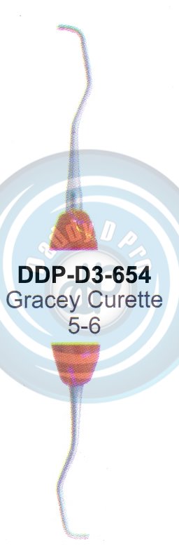 DENTEL CURETTES GRACEY CURETTES 5/6  (SILICON HANDLE)