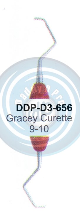 DENTEL CURETTES GRACEY CURETTES 9/10  (SILICON HANDLE)