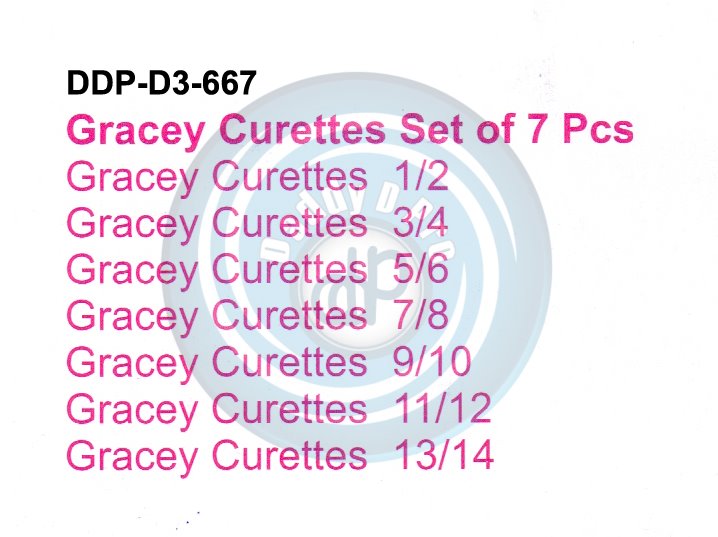 DENTEL CURETTES HOLLOW HANDLE PLASMA BLUE COATED 10MM , LENGHT 170MM GREACEY CURETTES SET OF 7 PCS