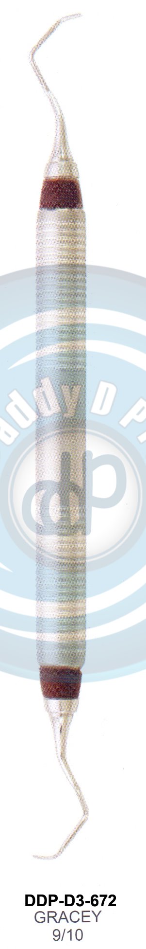 DENTEL CURETTES HOLLOW HANDLE  10MM , LENGHT 170MM WITH SILICON RING GREACEY CURETTES 9/10