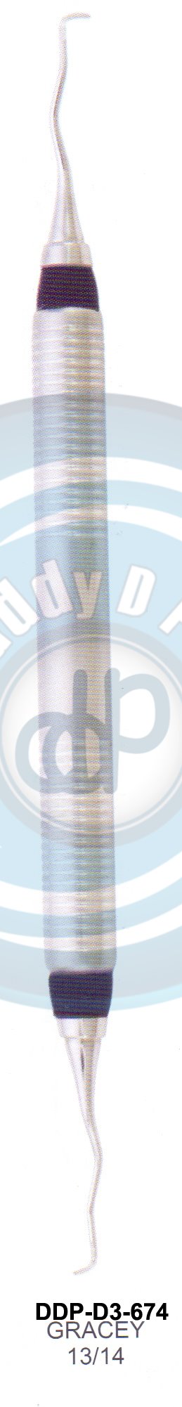 DENTEL CURETTES HOLLOW HANDLE  10MM , LENGHT 170MM WITH SILICON RING GREACEY CURETTES 13/14