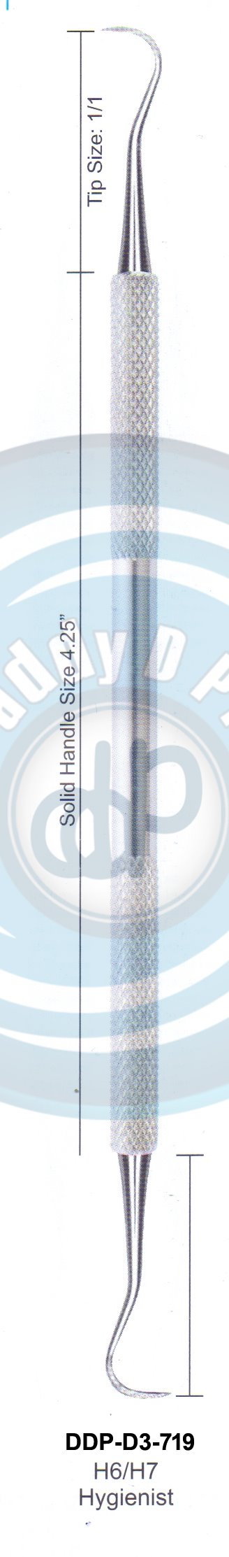 PERIODONTAL INSTRUMENTS SICKLE SCALERS INSTRUMENTS AVAILABLE IN HOLLOW HANDLE 8MM, 10MM, SOLID HANDLE 6MM H6/H7 HYGENIST
