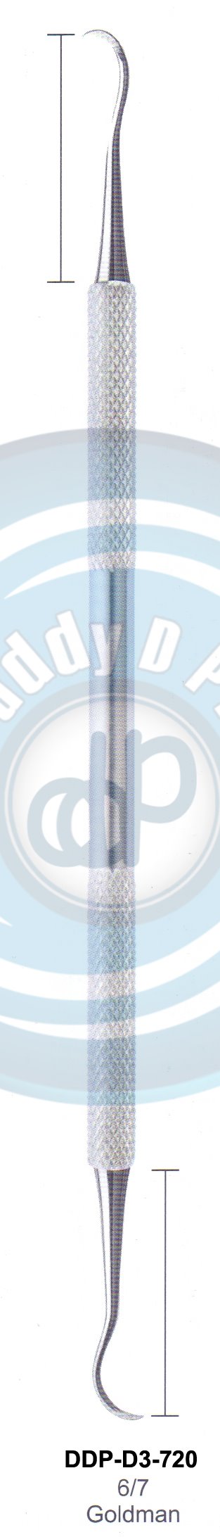 PERIODONTAL INSTRUMENTS SICKLE SCALERS INSTRUMENTS AVAILABLE IN HOLLOW HANDLE 8MM, 10MM, SOLID HANDLE 6MM  6/7 GOLDMAN