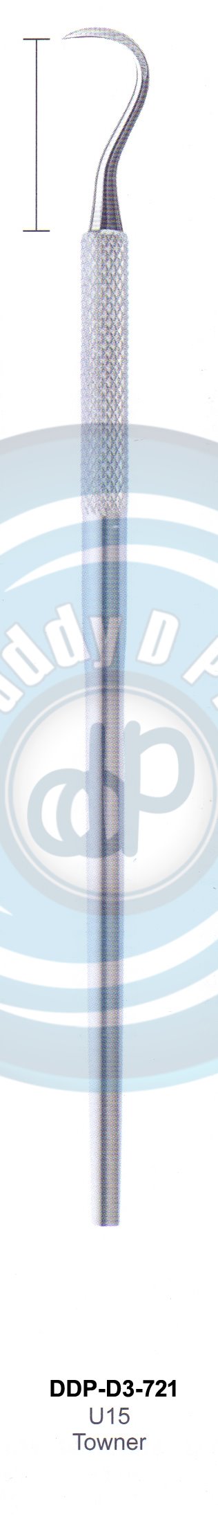 PERIODONTAL INSTRUMENTS SICKLE SCALERS INSTRUMENTS AVAILABLE IN HOLLOW HANDLE 8MM, 10MM, SOLID HANDLE 6MM  U 15 TOWNER