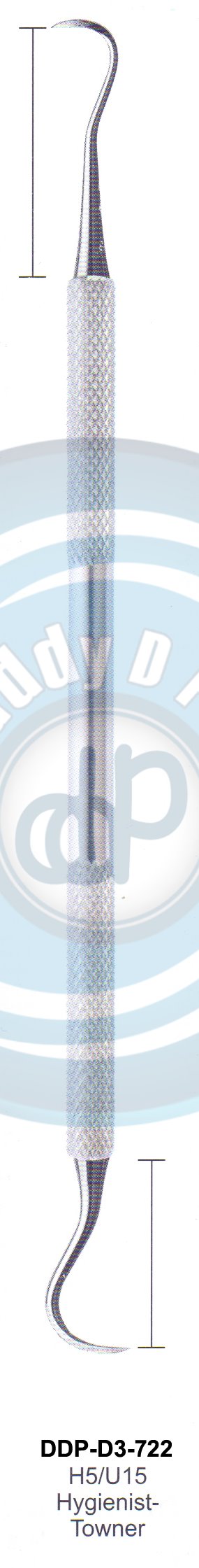 PERIODONTAL INSTRUMENTS SICKLE SCALERS INSTRUMENTS AVAILABLE IN HOLLOW HANDLE 8MM, 10MM, SOLID HANDLE 6MM  H5/U15 HYGIENIST-TOWNER
