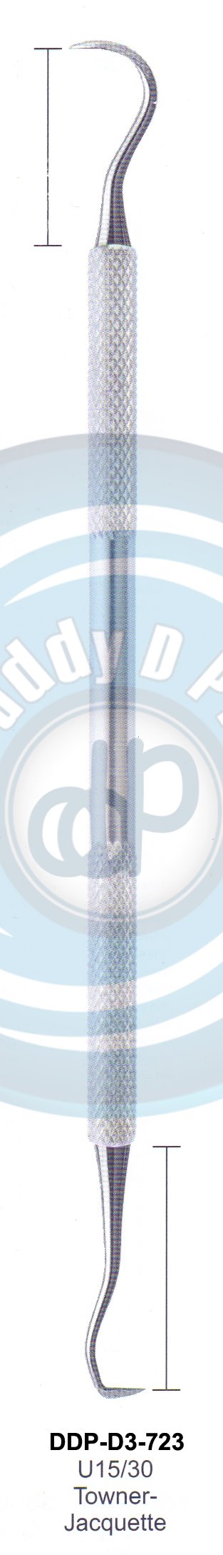 PERIODONTAL INSTRUMENTS SICKLE SCALERS INSTRUMENTS AVAILABLE IN HOLLOW HANDLE 8MM, 10MM, SOLID HANDLE 6MM  U15/30 TOWNER-JACCQUETTE