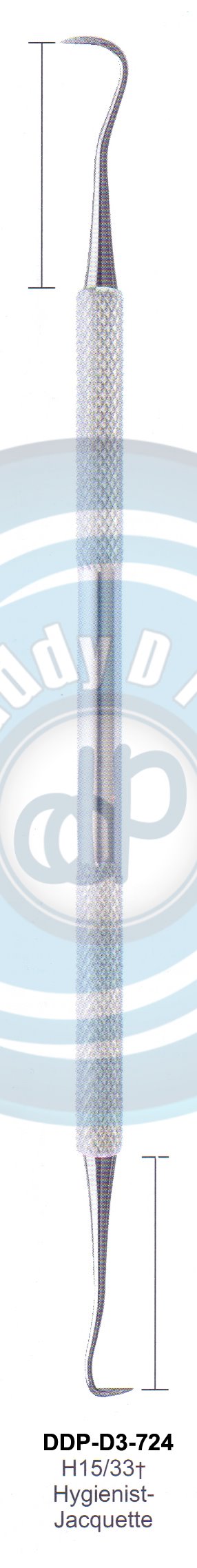PERIODONTAL INSTRUMENTS SICKLE SCALERS INSTRUMENTS AVAILABLE IN HOLLOW HANDLE 8MM, 10MM, SOLID HANDLE 6MM  H15/33t TOWNER-JACCQUETTE