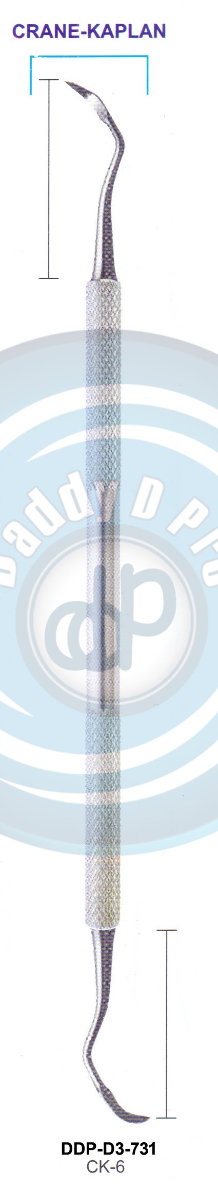 PERIODONTAL INSTRUMENTS AVAILABLE IN HOLLOW HANDLE 8MM, 10 MM SOLID HANDLE 6MM CRANE-KAPLAN  CK-6