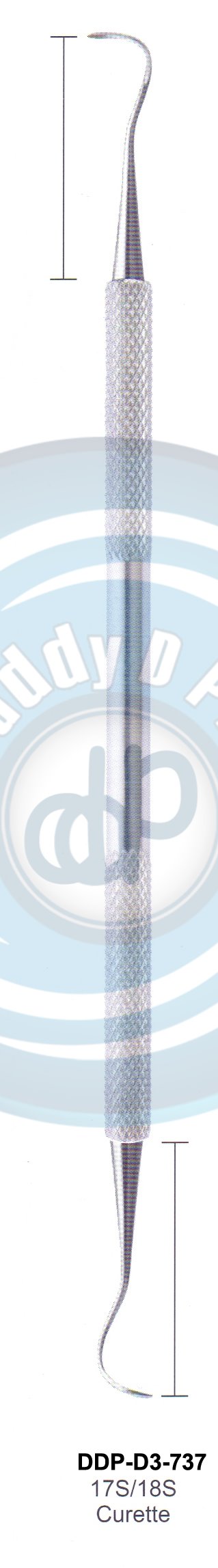 PERIODONTAL INSTRUMENTS AVAILABLE IN HOLLOW HANDLE 8MM, 10 MM SOLID HANDLE 6MM SCALLER CURETTE 17S/18S CURETTE