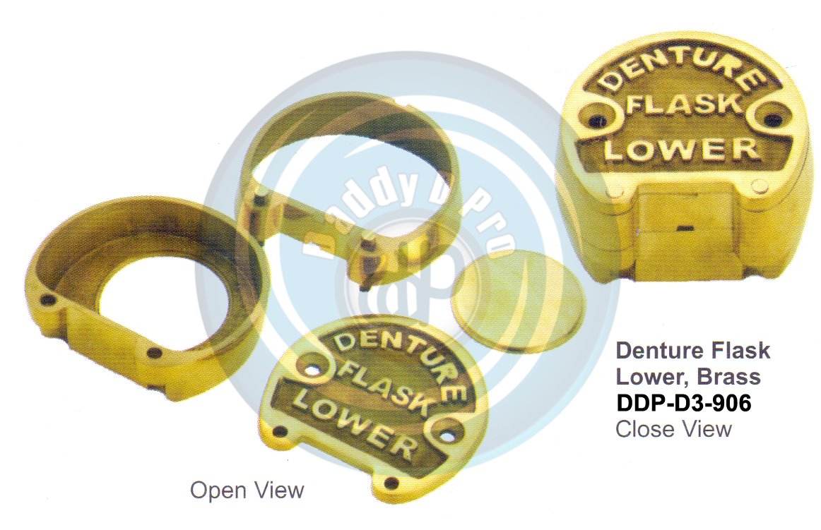 FLASKS & COMPRESSORS DENTURE FLASK LOWER, BRASS