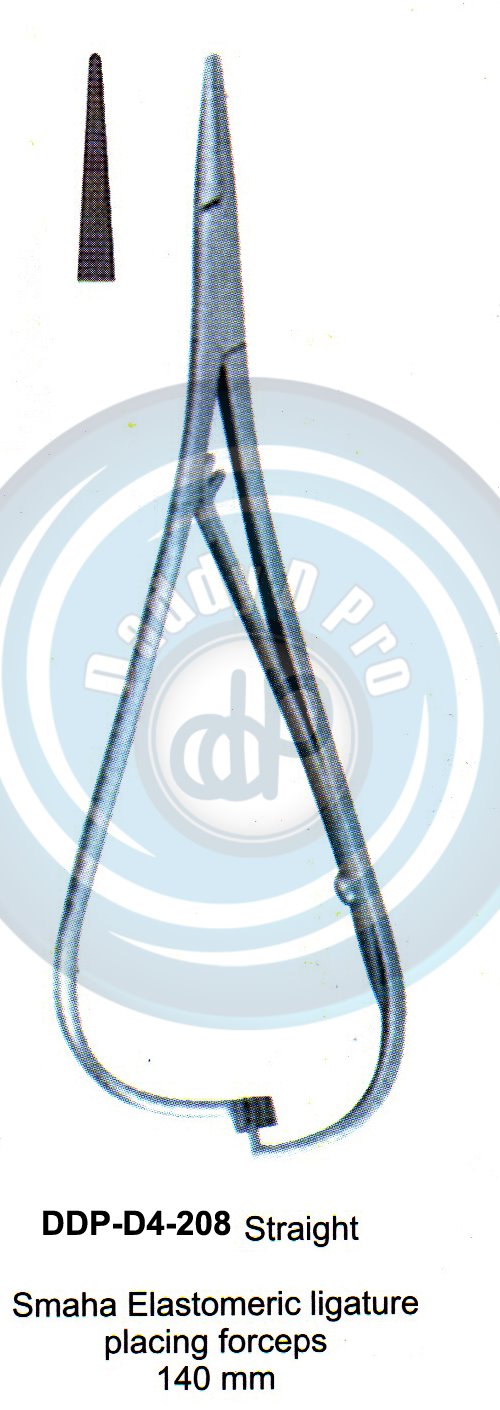 PLIERS OF ORTHODONTIC & PROSTHETICS  SMAHA ELASTMERIC LIGATURE PLACING FORCEPS 140MM STRAIGHT