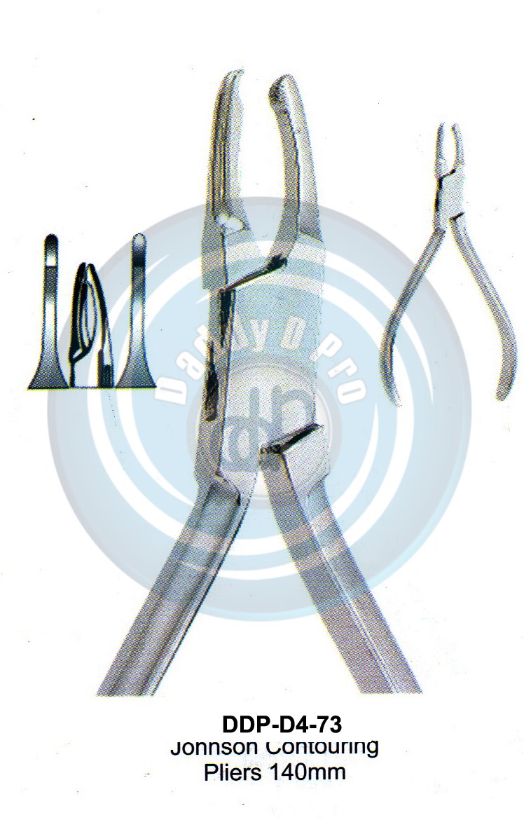 PLIERS OF ORTHODONTIC & PROSTHETICS  JHONSON CONTOURING PLIERS 140MM