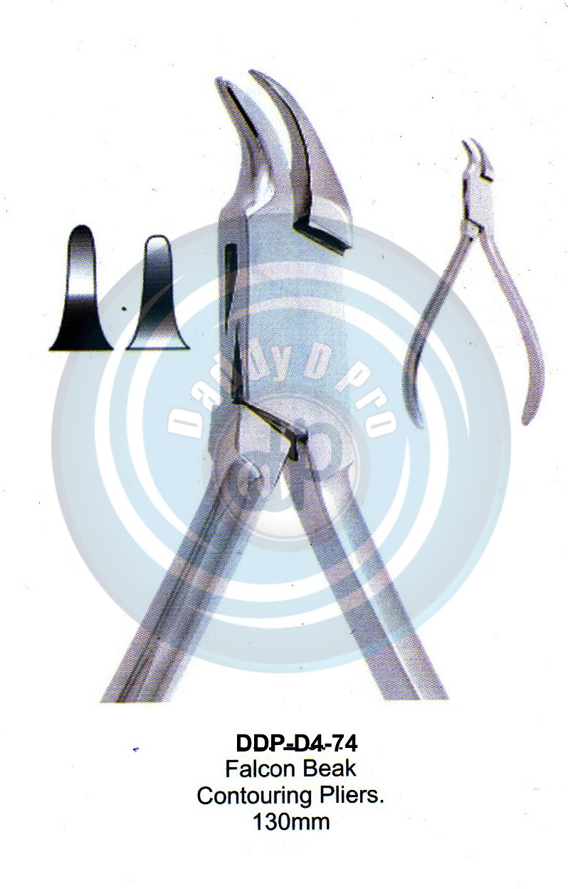 PLIERS OF ORTHODONTIC & PROSTHETICS  FALCON BEAK CONTOURING PLIERS 130MM