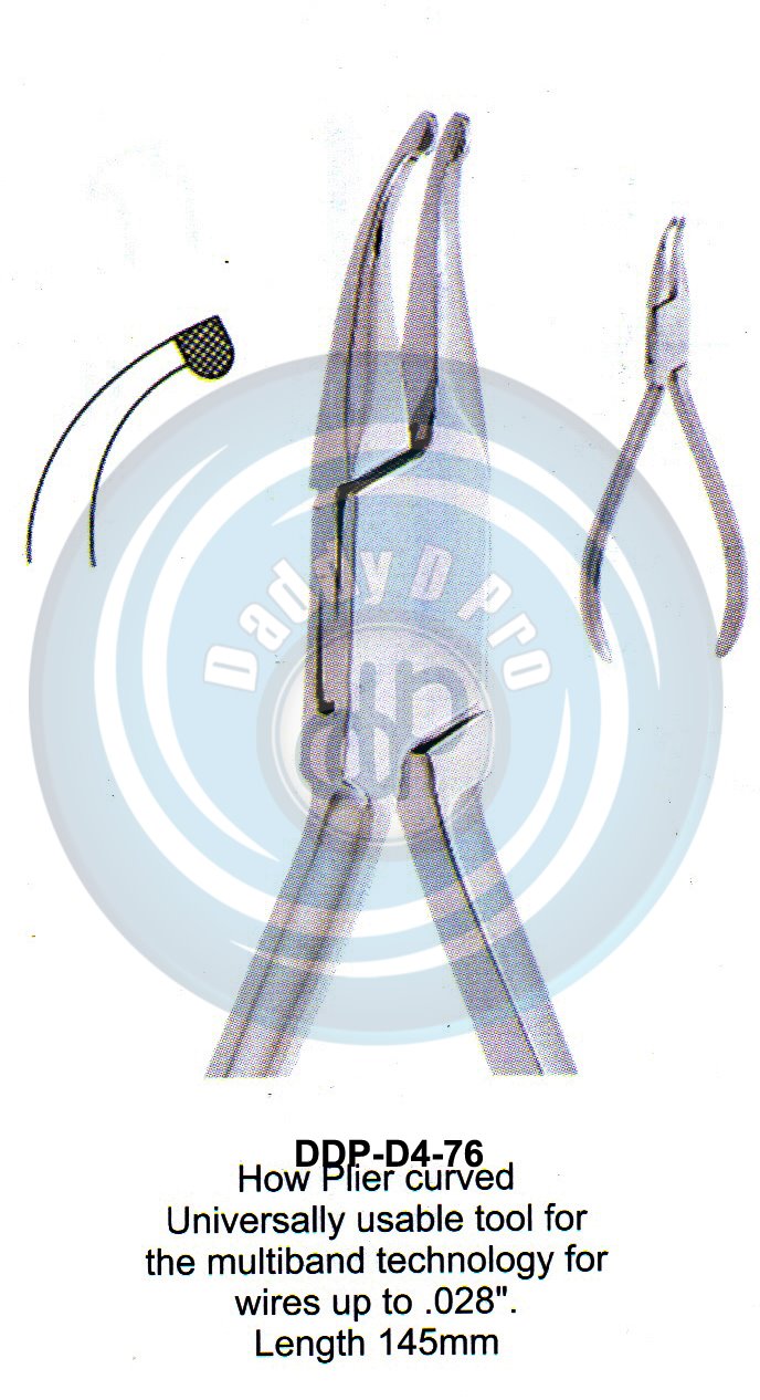 PLIERS OF ORTHODONTIC & PROSTHETICS  HOW PLIERS CURVED 145MM