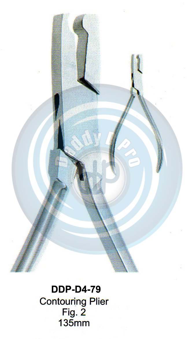 PLIERS OF ORTHODONTIC & PROSTHETICS  CONTOURING PLIER FIG.2 135MM