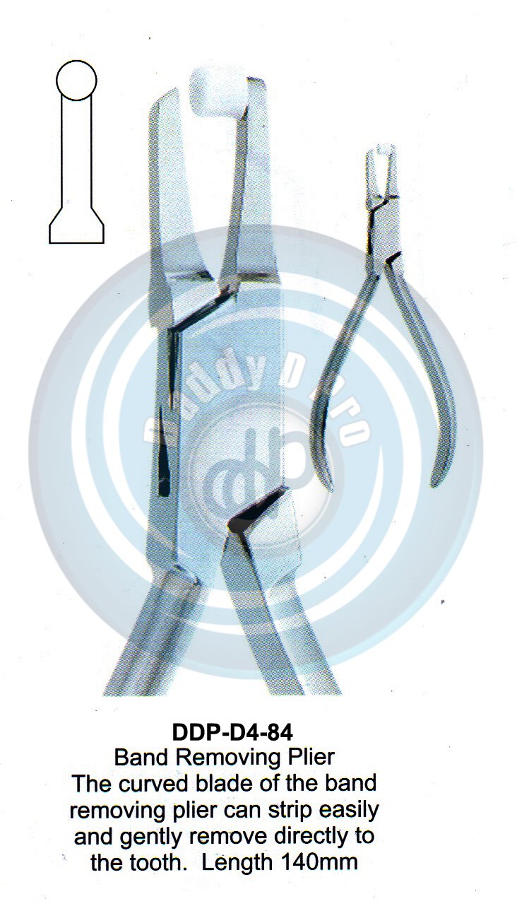 PLIERS OF ORTHODONTIC & PROSTHETICS  BAND REMOVING PLIERS LENGHT 140MM