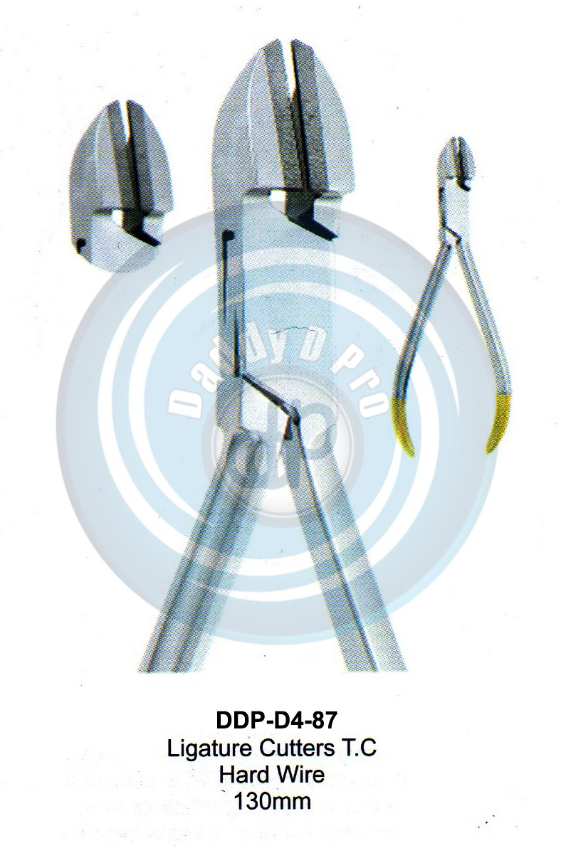 PLIERS OF ORTHODONTIC & PROSTHETICS  LIGATURE CUTTERS T.C. HARD WIRE 130MM