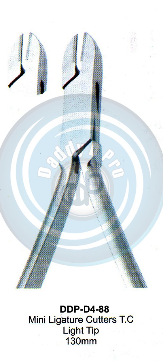PLIERS OF ORTHODONTIC & PROSTHETICS  LIGATURE CUTTERS T.C. LIGHT TIP 130MM