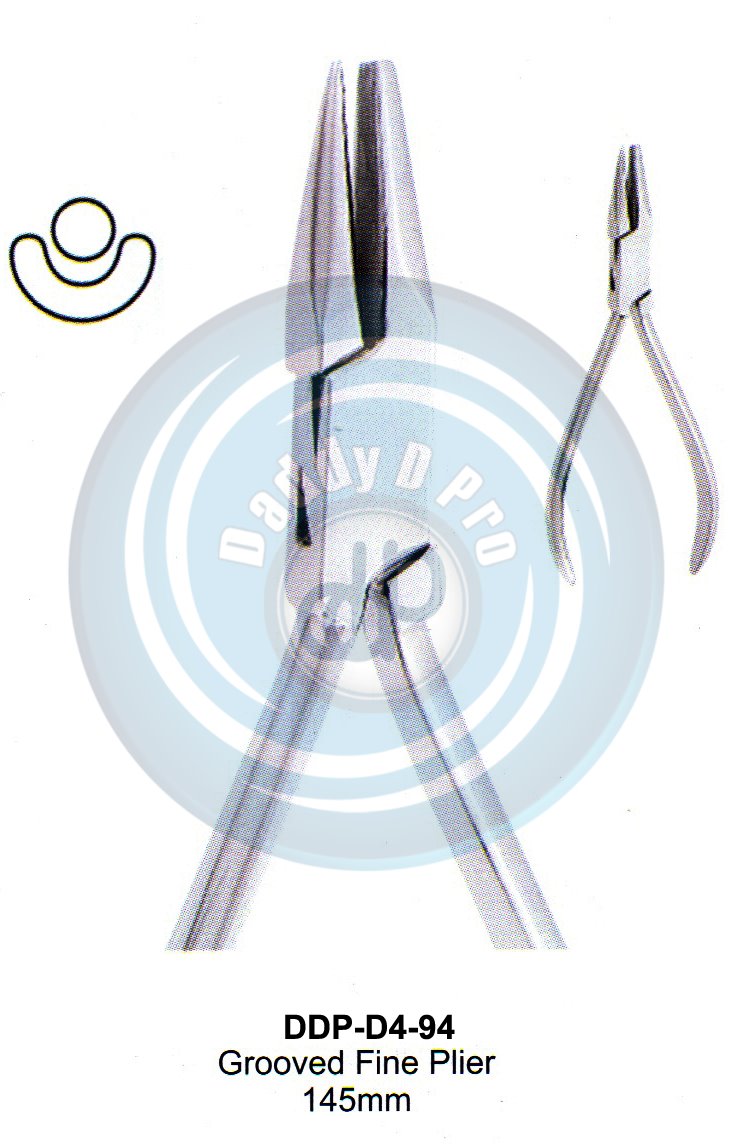 PLIERS OF ORTHODONTIC & PROSTHETICS  GROOVED FINE PLIERS 145MM