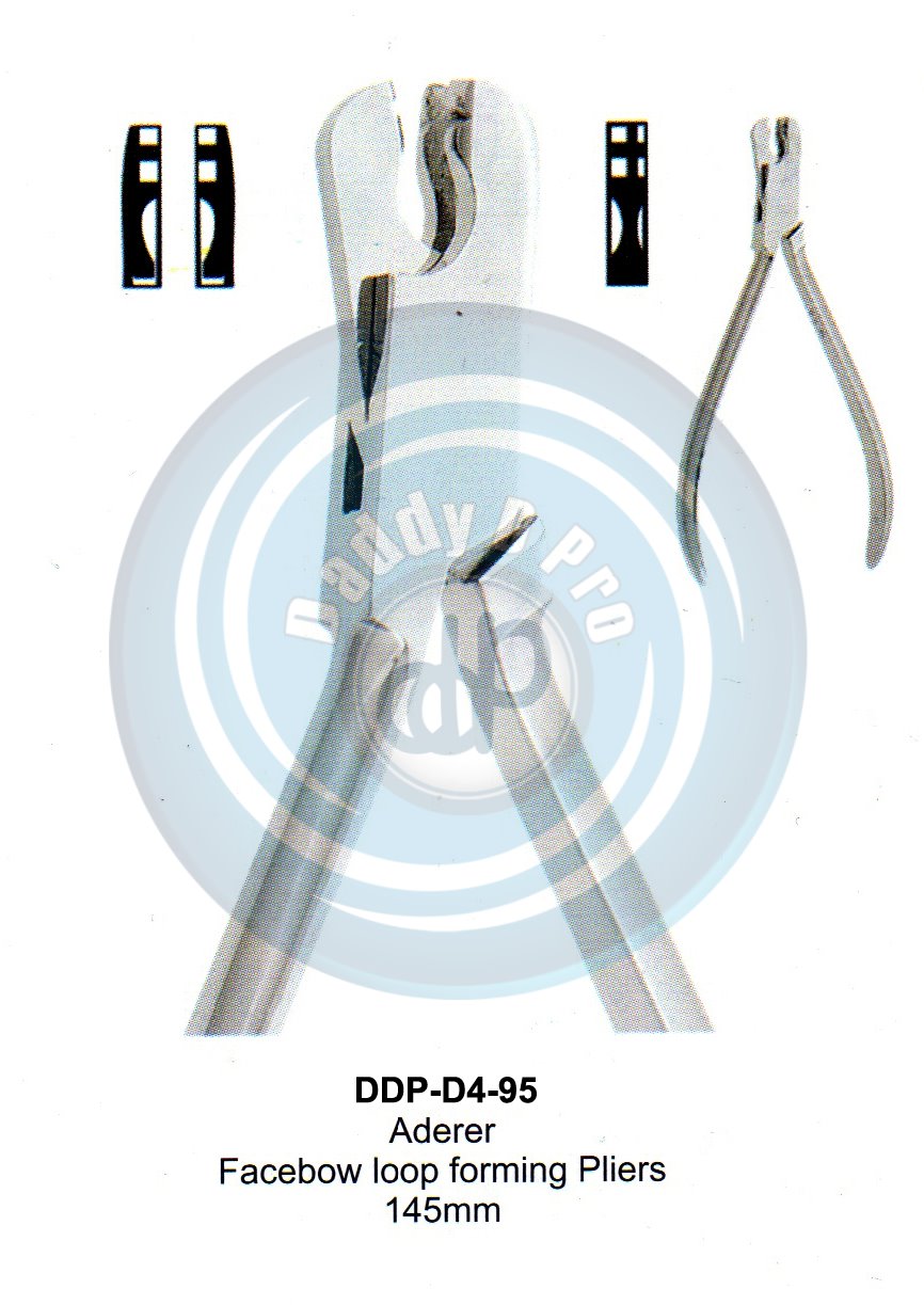 PLIERS OF ORTHODONTIC & PROSTHETICS   ADERER FACEBOW LOOP FORMING PLIER 145MM