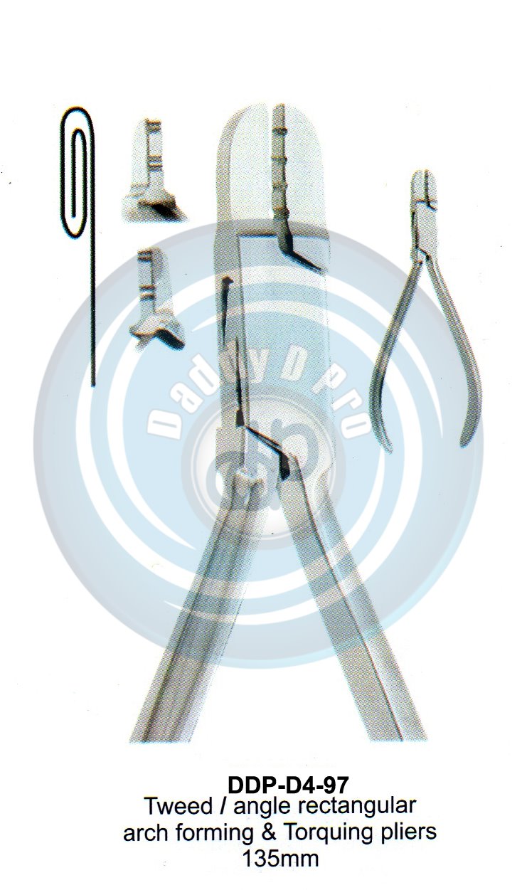 PLIERS OF ORTHODONTIC & PROSTHETICS   TWEED/ANGLE RECTANGULAR 135MM