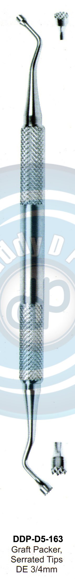 INSTRUMENTS FOR IMPLANTS BONE GRAFTING INSTRUMENTS COMPACTOR/TAMPERS GRAFT PACKER