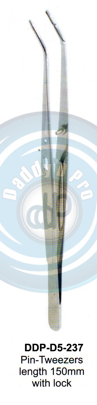 INSTRUMENTS FOR IMPLANTS TIISSUE MEMBRANE FORCEPS PIN-TWEEZERS LENGHT 150MM LOCK