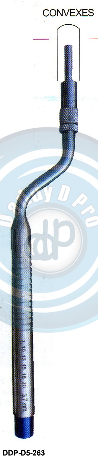 INSTRUMENTS FOR IMPLANTS CONVEXES CURVED
