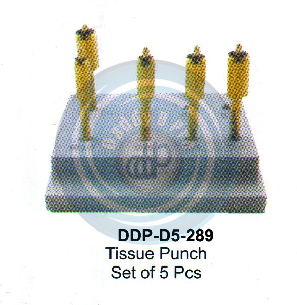 INSTRUMENTS FOR IMPLANTS TISSUE PUNCH WITH PIN SET  OF 5 PCS 