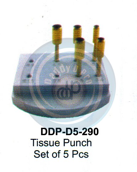INSTRUMENTS FOR IMPLANTS TISSUE PUNCH WITH PIN SET  OF 5 PCS 