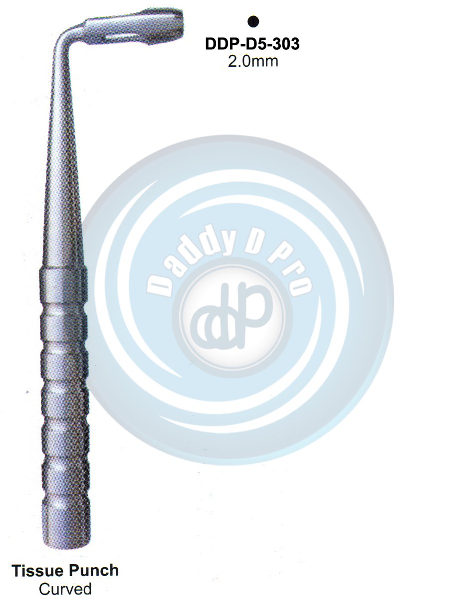 INSTRUMENTS FOR IMPLANTS TISSUE PUNCH CURVED 2.0MM