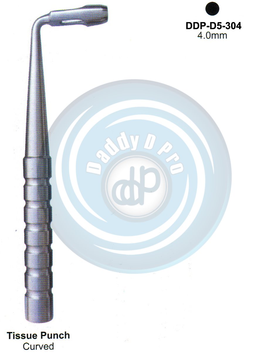 INSTRUMENTS FOR IMPLANTS TISSUE PUNCH CURVED 4.0MM