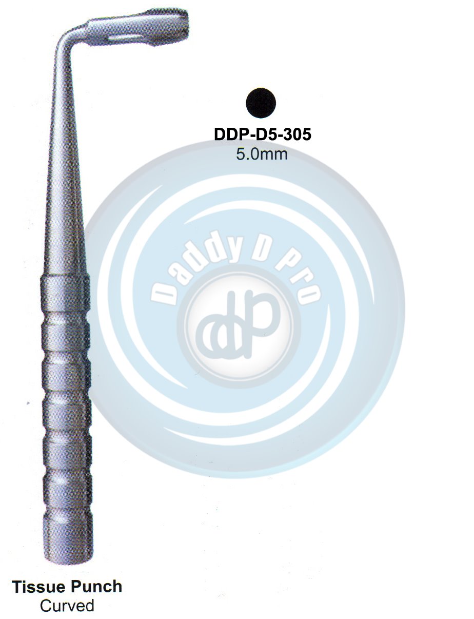 INSTRUMENTS FOR IMPLANTS TISSUE PUNCH CURVED 5.0MM