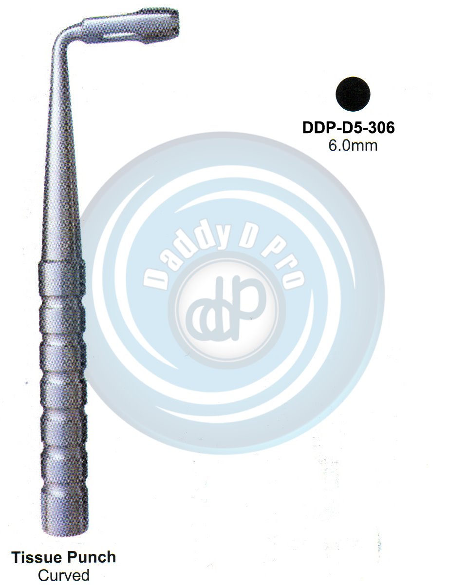INSTRUMENTS FOR IMPLANTS TISSUE PUNCH CURVED 6.0MM