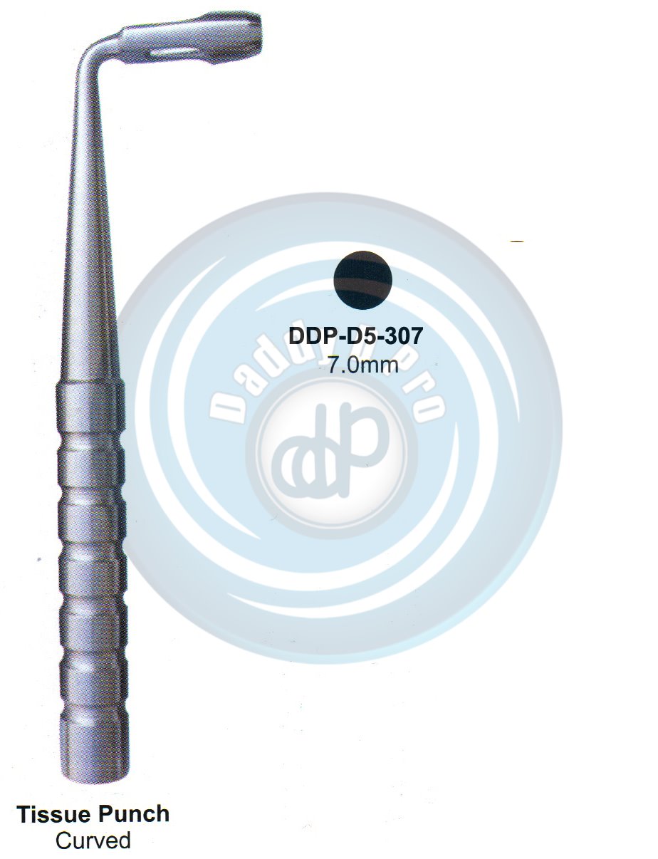 INSTRUMENTS FOR IMPLANTS TISSUE PUNCH CURVED 7.0MM