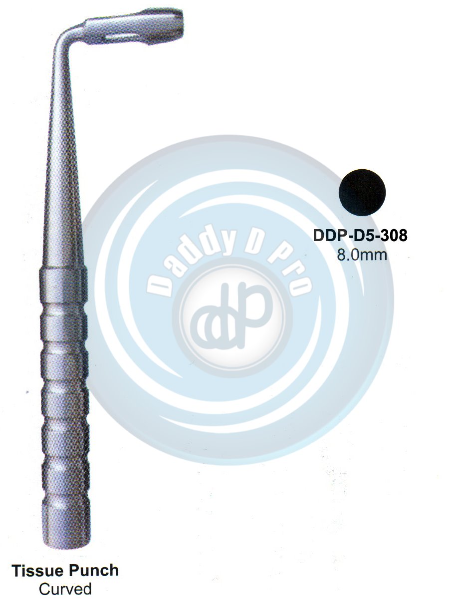 INSTRUMENTS FOR IMPLANTS TISSUE PUNCH CURVED 8.0MM