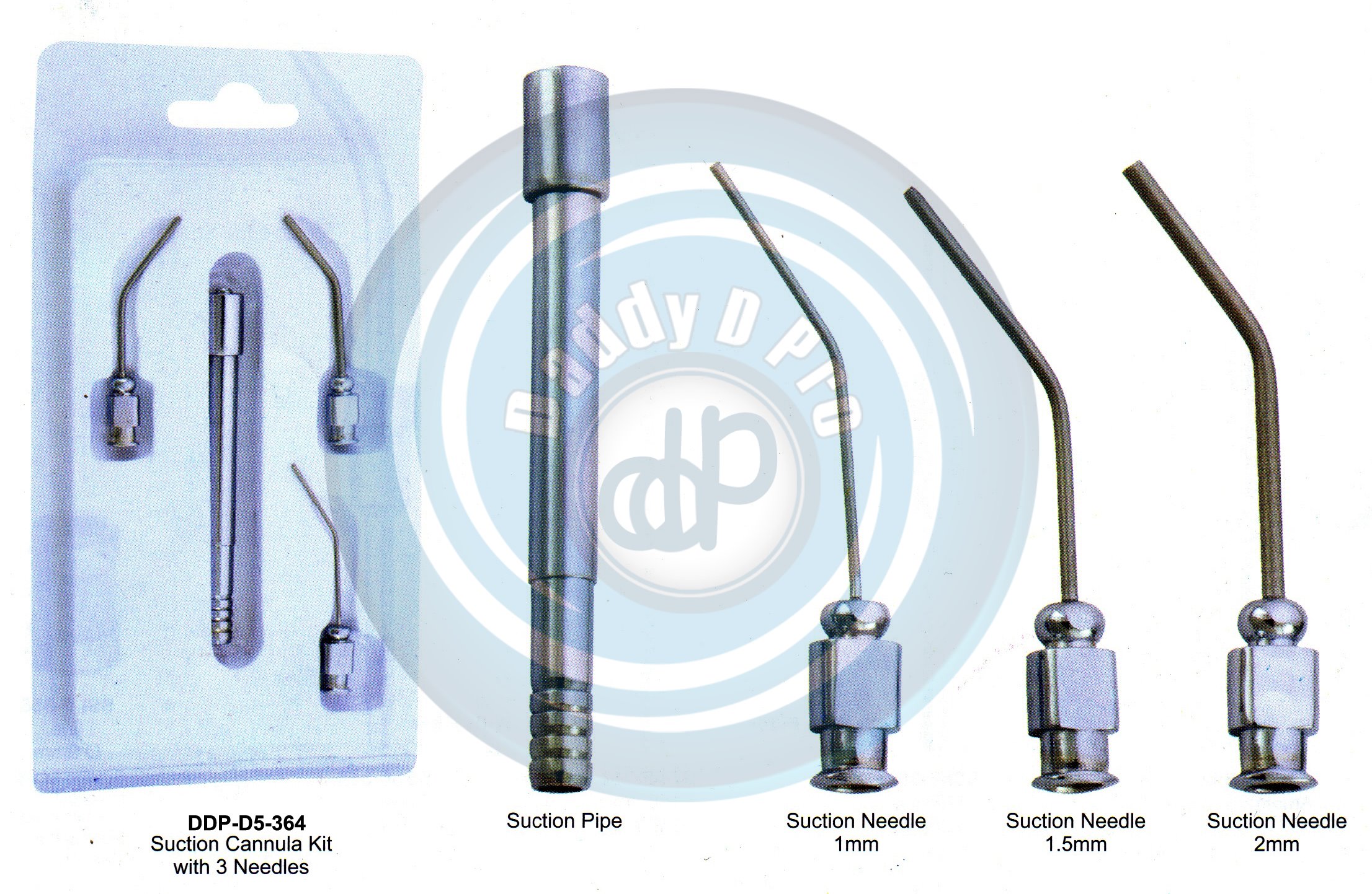 INSTRUMENTS FOR IMPLANTS BONE INJECTORS, SUCTION CANULA KIT WITH 3 NEEDDLE.