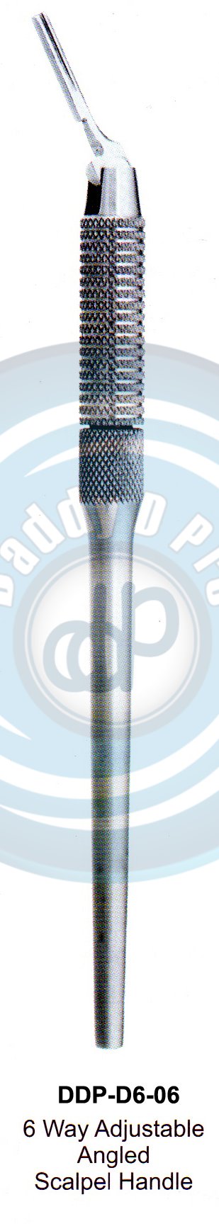 SCALPEL HANDLES, BLADES & KNIVES SCALPEL HANDLES 6 WAY ADJUSTABLE ANGLED SCALPEL HANDLE