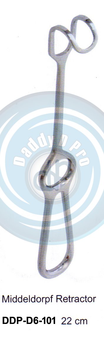 RETRACTORS , MOUTH GAGS RETRACTORS MIDDELDORPF RETRACTOR 22CM