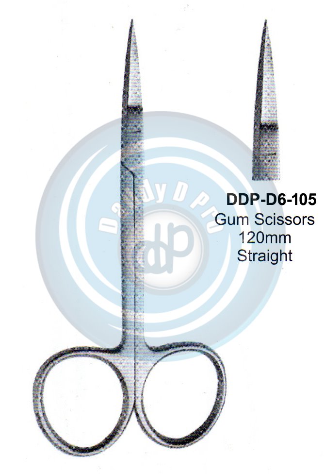 SCISSORS, SUPER CUT , TUNSTEN CARBIDE GUM SCISSORS 120MM STRAIGHT