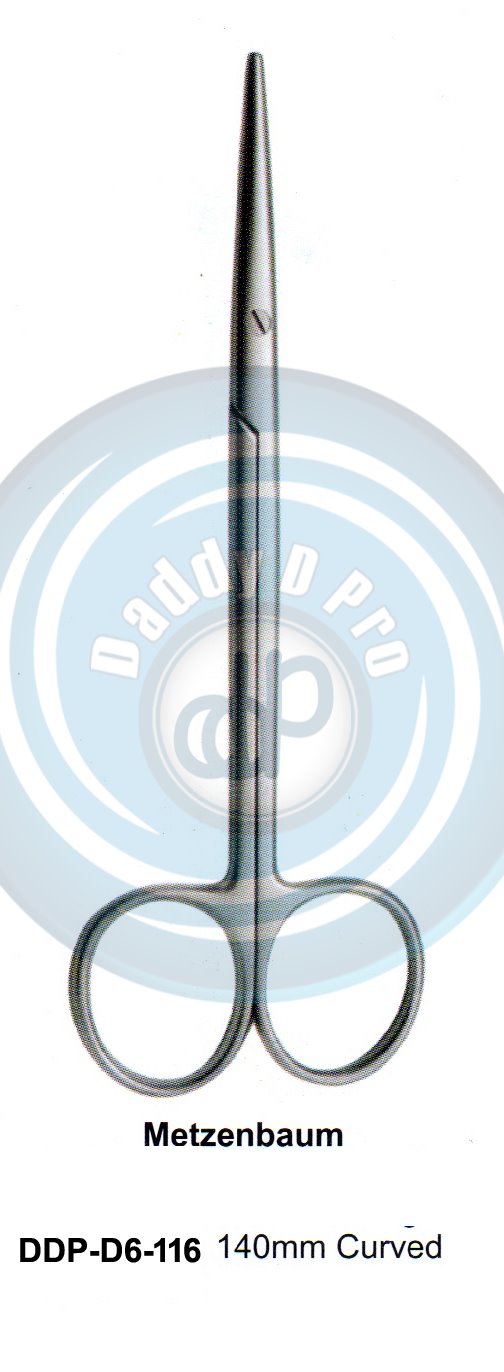 SCISSORS, SUPER CUT , TUNSTEN CARBIDE GUM SCISSORS METZENBAUN 140MM CURVED