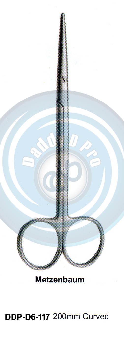SCISSORS, SUPER CUT , TUNSTEN CARBIDE GUM SCISSORS METZENBAUN 200MM CURVED