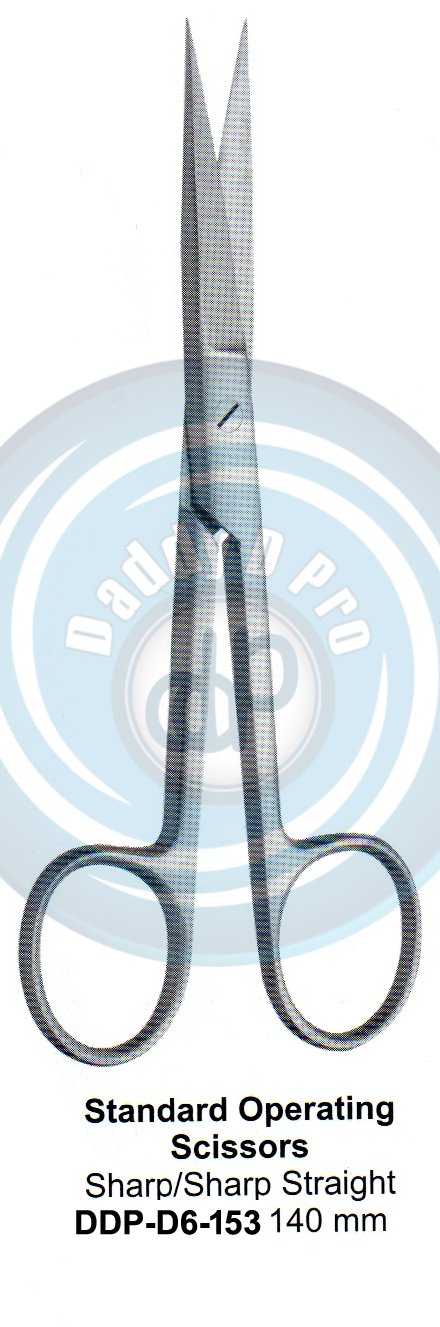 SCISSORS, SUPER CUT , TUNSTEN CARBIDE  STANDARD OPERATING SCISSORS SHARP/SHARP STRAIGHT 140MM