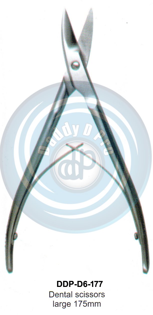 SCISSORS, SUPER CUT , TUNSTEN CARBIDE  DENTAL SCISSORS LARGE 175MM