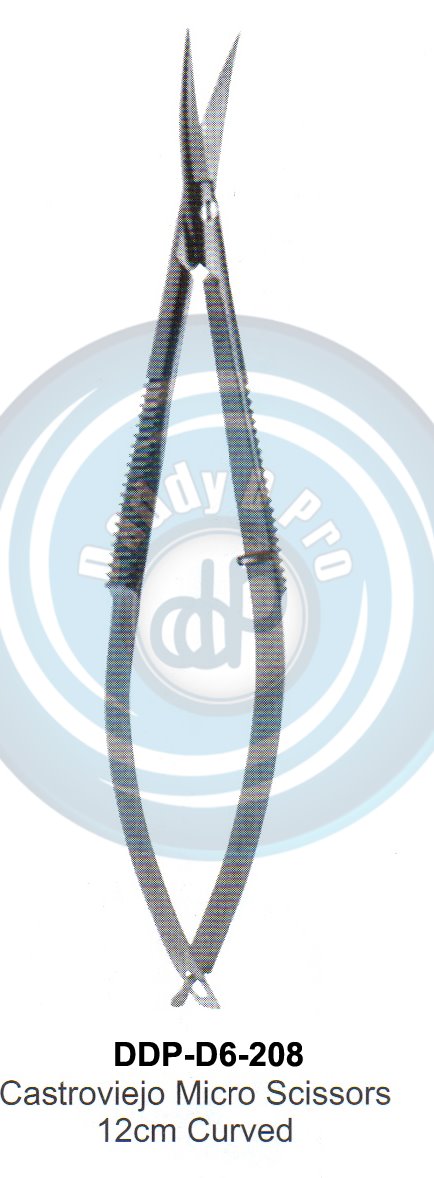 SCISSORS, SUPER CUT , TUNSTEN CARBIDE CASTROVEIJO MICRO SCISSORS 12CM CURVED