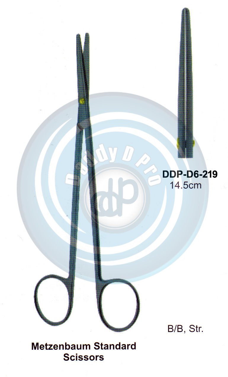 SCISSORS, SUPER CUT , TUNSTEN CARBIDE T.C. / CREMIC COATED SCISSORS METZENBAUN STANDARD SCISSORS 14.5CM STRAIGHT