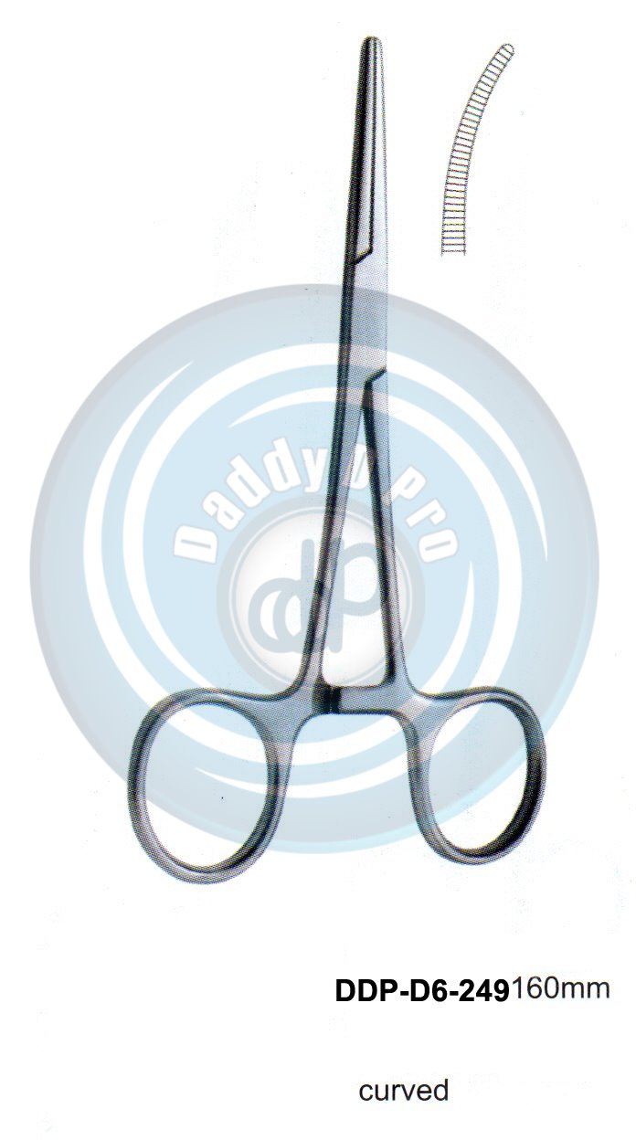 FORCEPS, NEEDLE HOLDER, CLAMPS ROCHESTER-PEAN 160MM CURVED